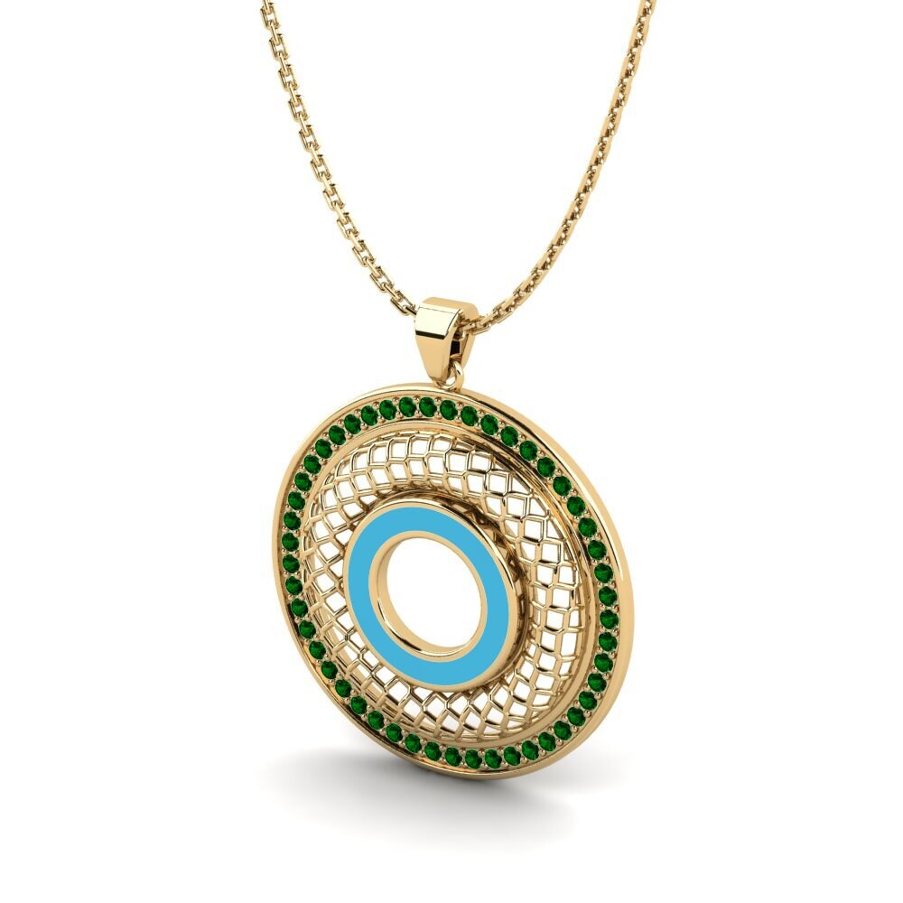 Circonita Verde Colgante de Mujer Dgeard