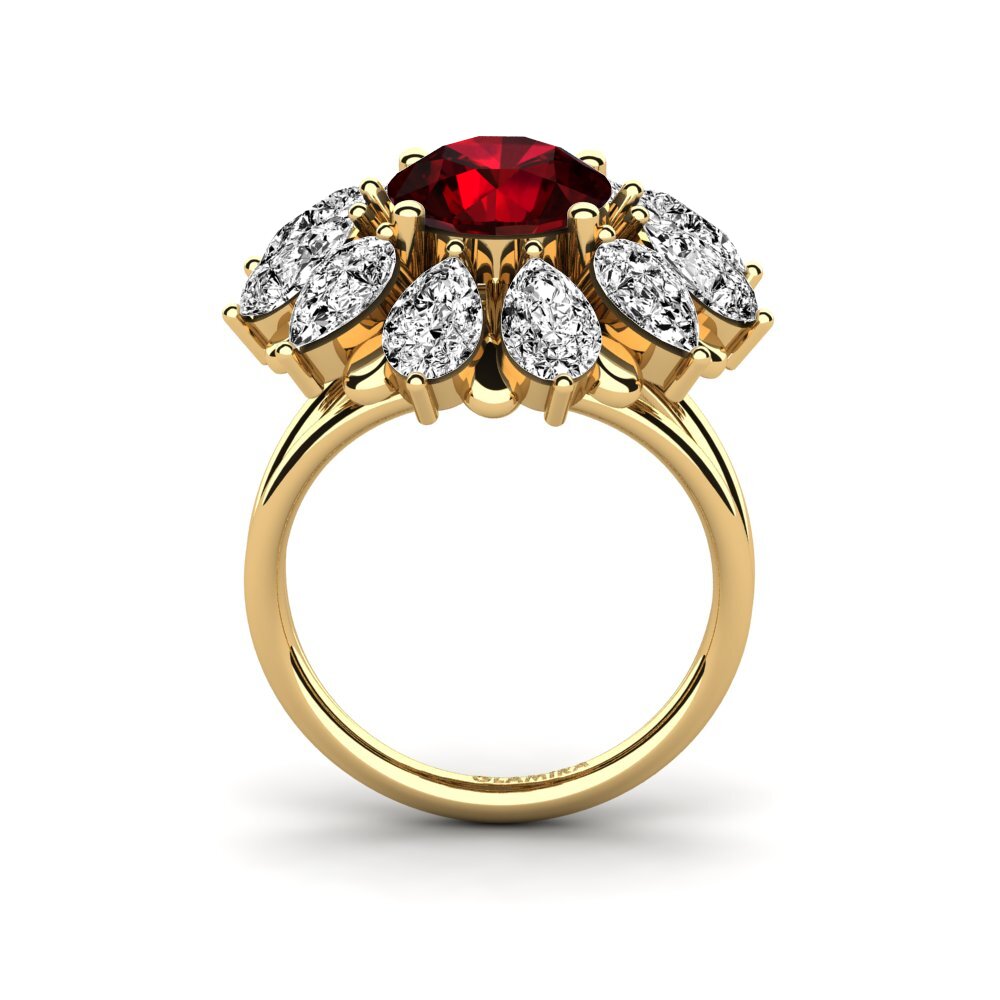 Granate Anillo de compromiso Dibela