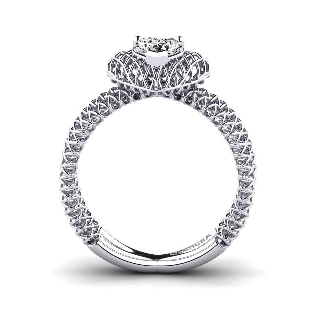 Corazón Moissanita Anillo Dicentra