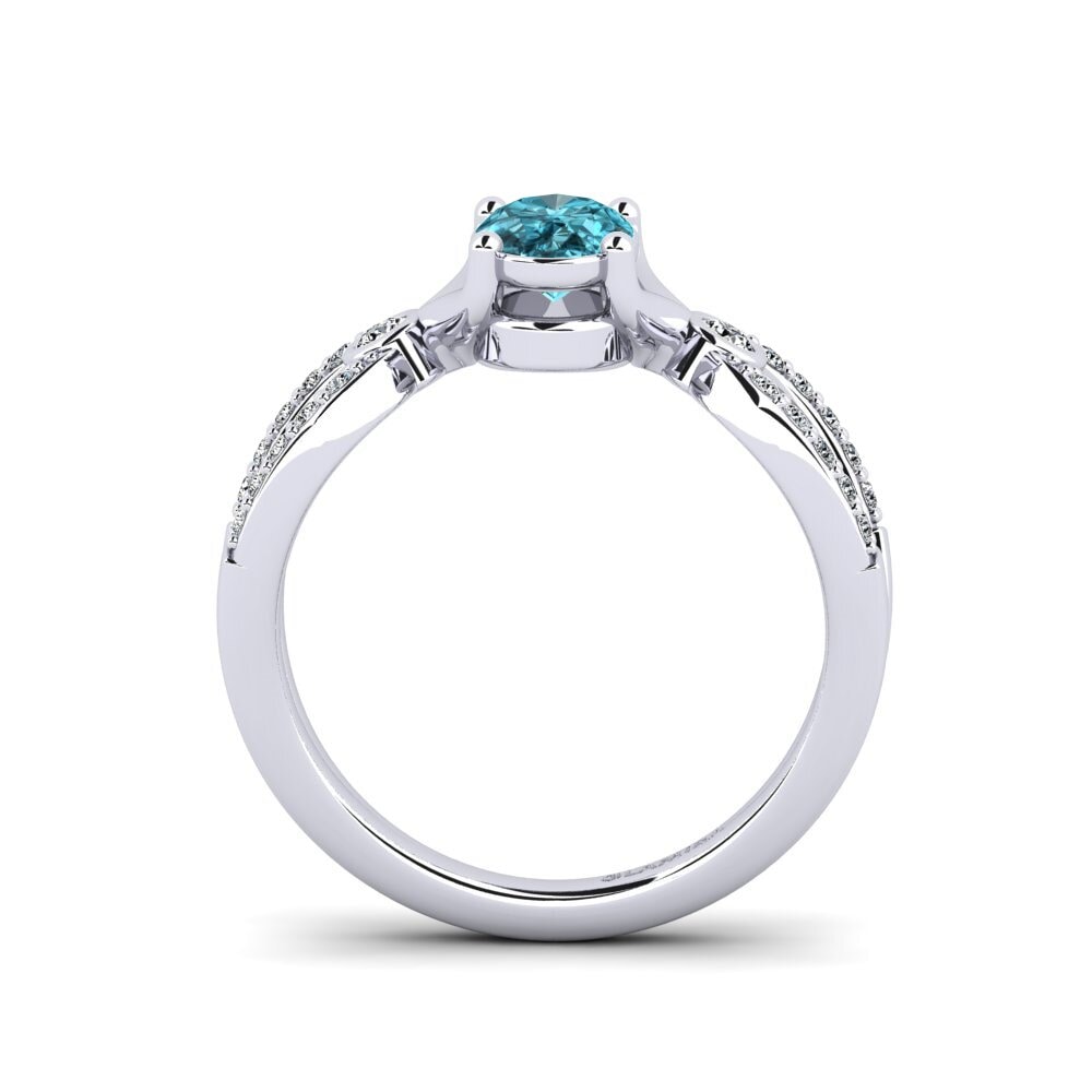Blue Zircon Women's Ring Dideneua