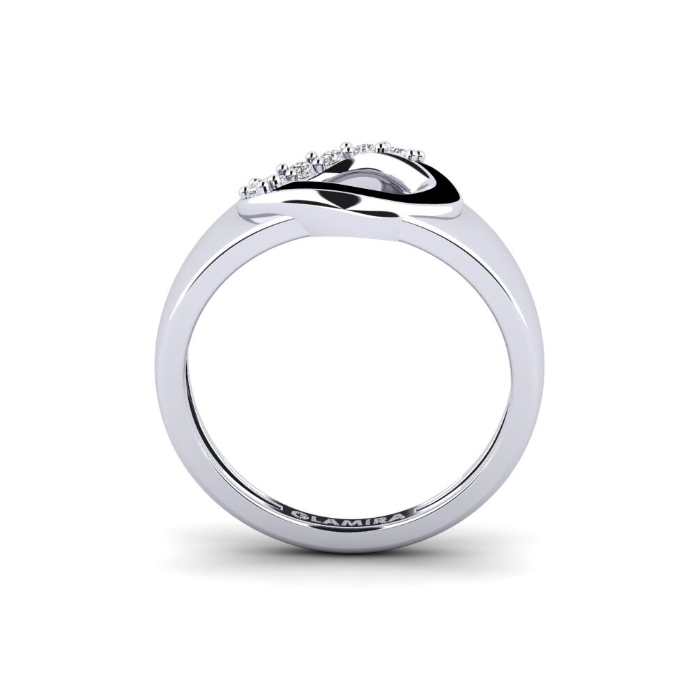 14ct White Gold Pinky Ring Diep