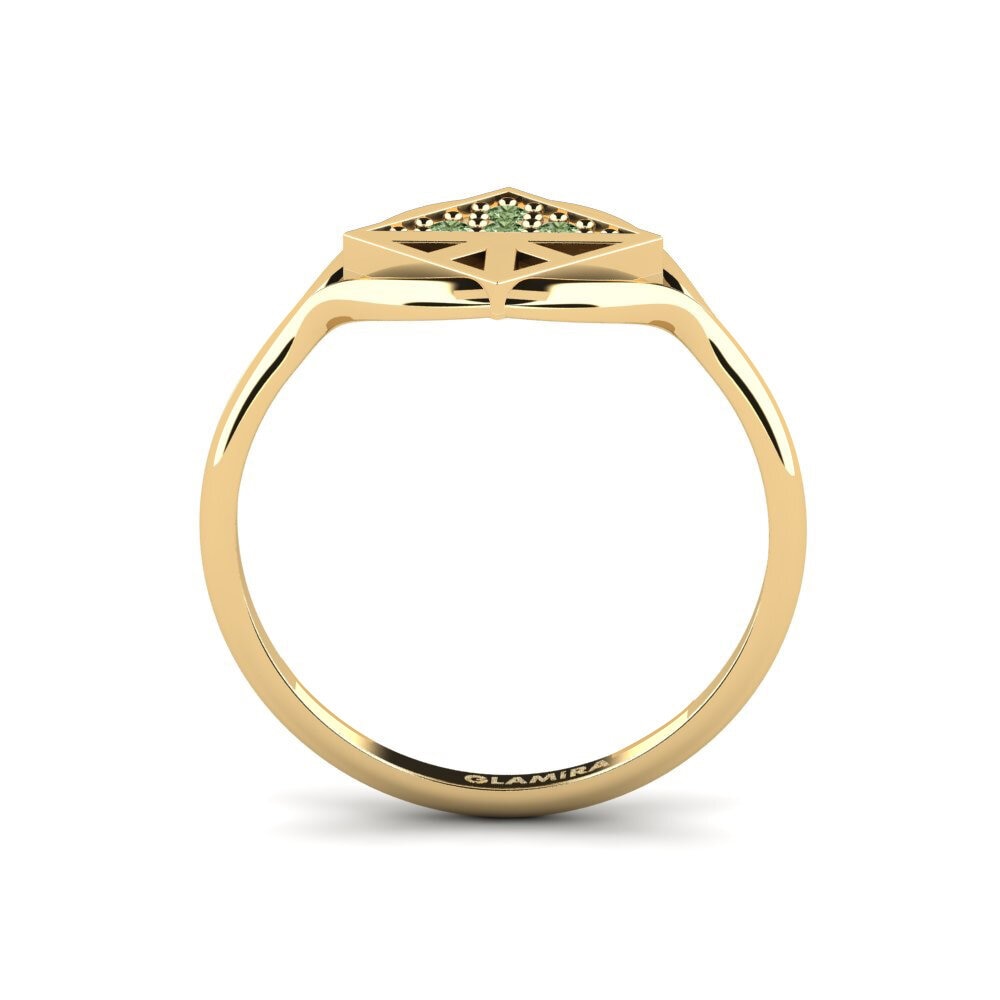 Diamante Verde Anel Dishonesty