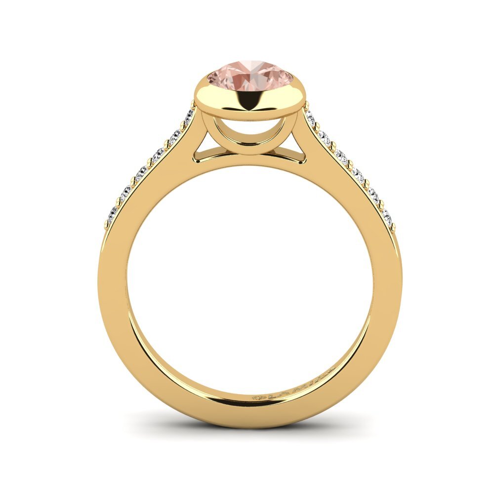 Morganita Anillo de compromiso Dismuke