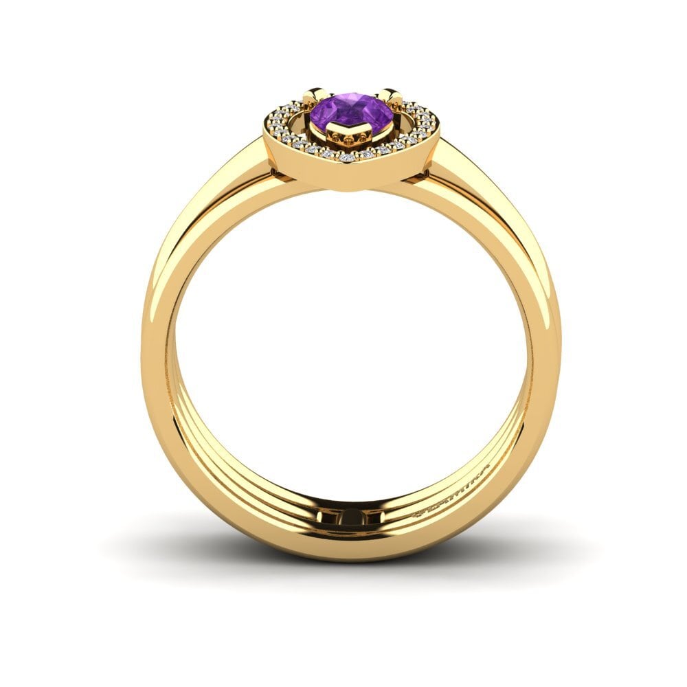 Amatista Anillo de compromiso Disparitre