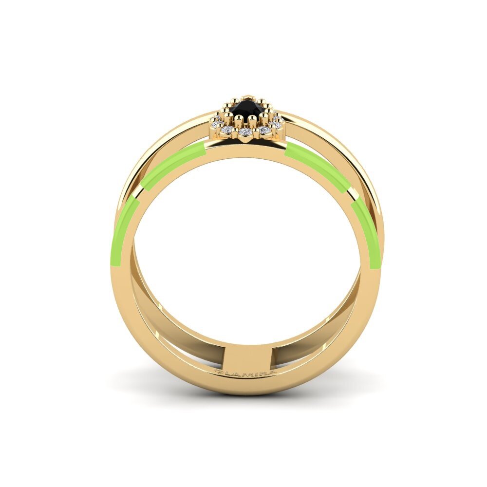 Schwarzer Diamant Ring Divertido