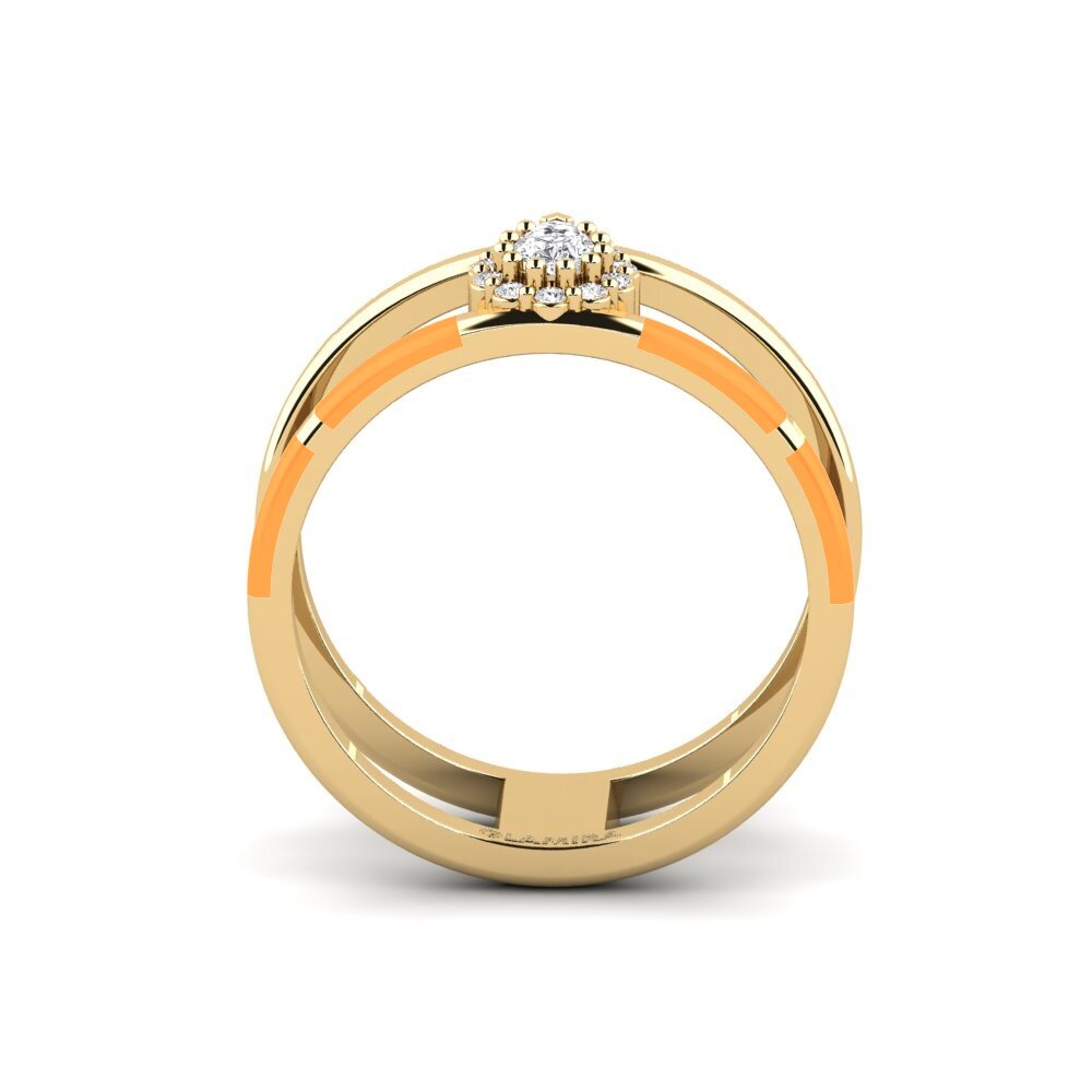 Weißer Saphir Ring Divertido