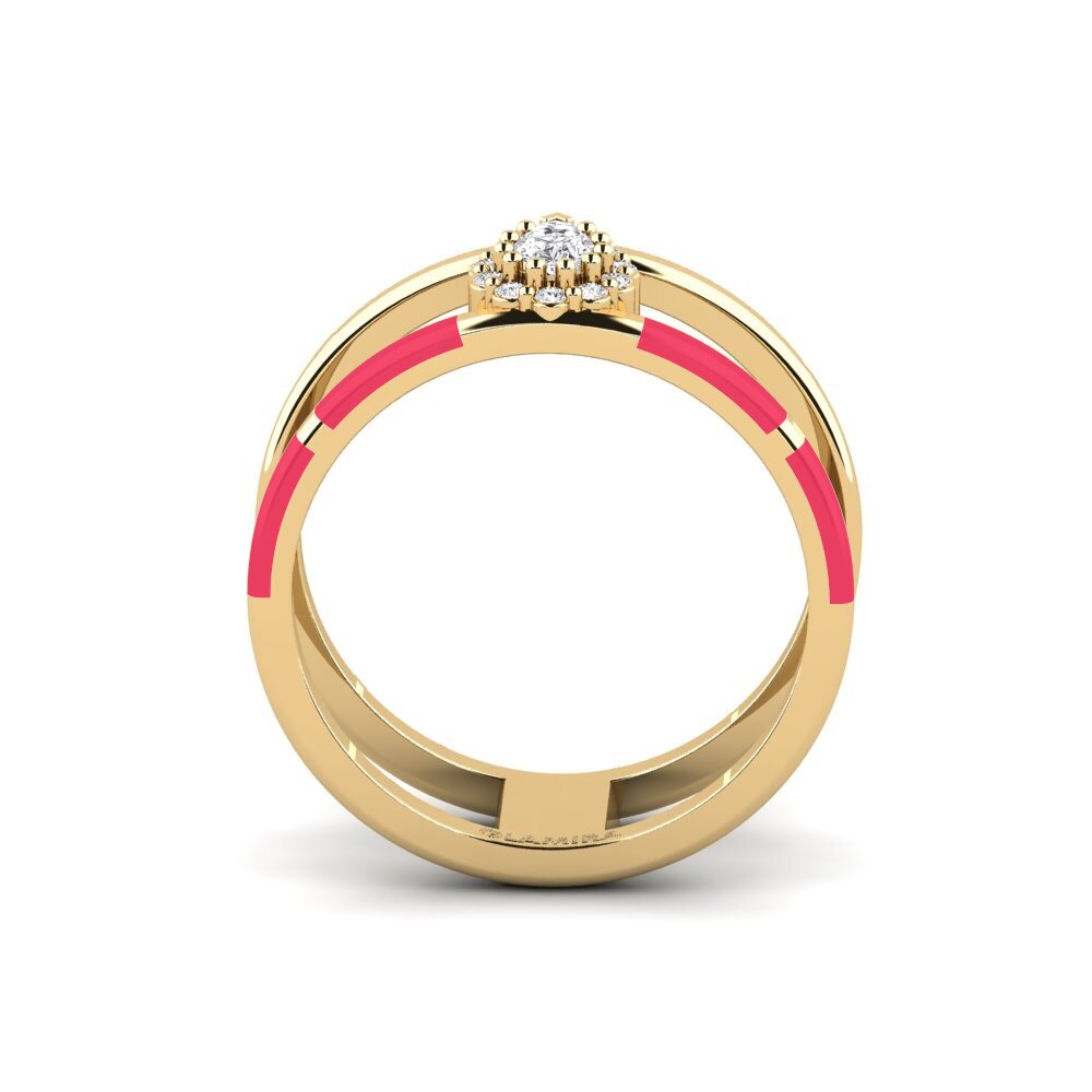 Weißer Saphir Ring Divertido