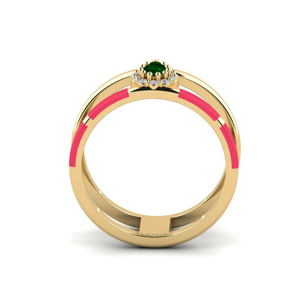 Zircone Vert Bague Divertido