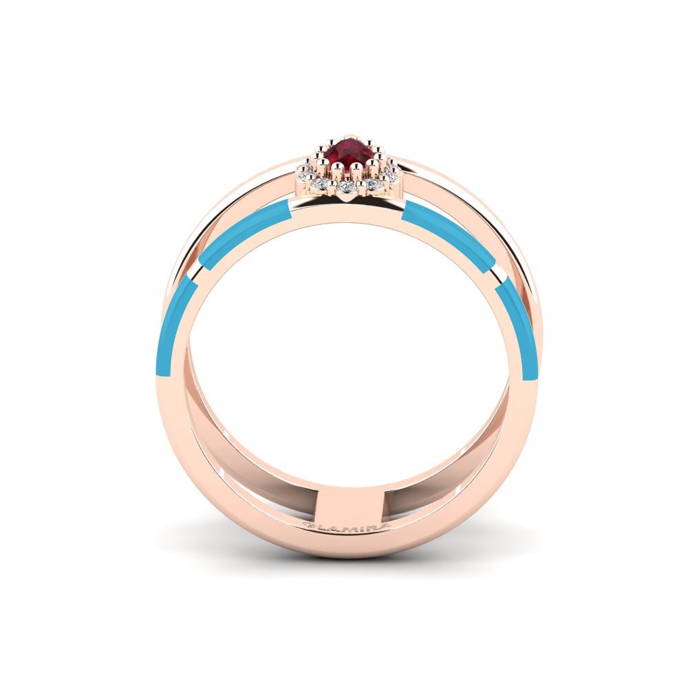 Rotgold 375 Ring Divertido