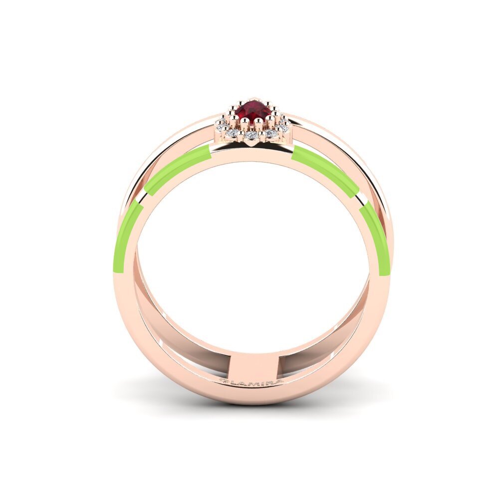 Rotgold 585 Ring Divertido
