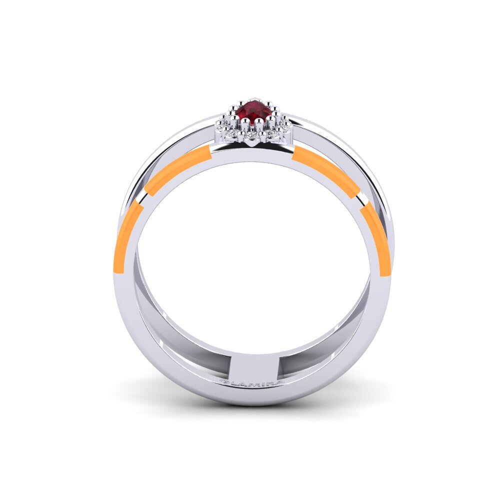 950 Platin Ring Divertido