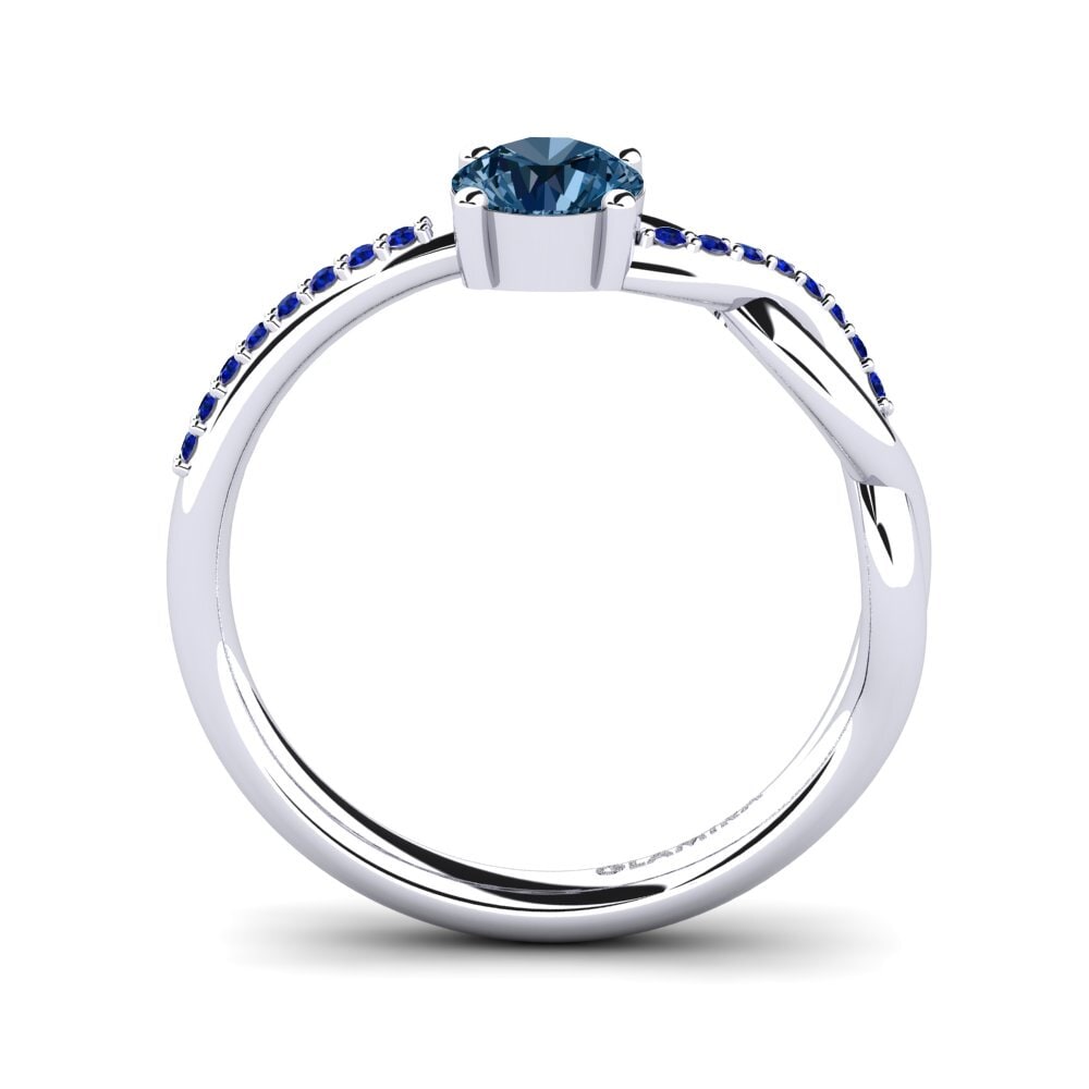 Blue Diamond Engagement Ring Dobrila