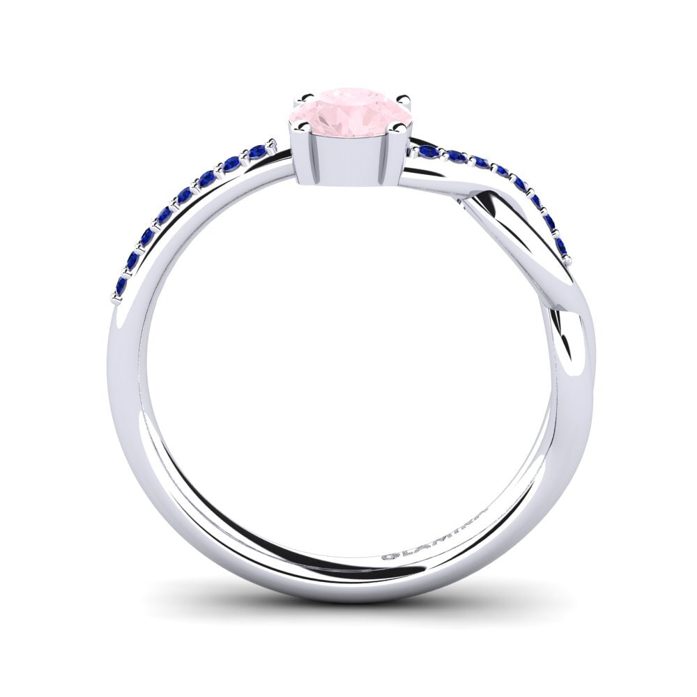 Rose Quartz Engagement Ring Dobrila