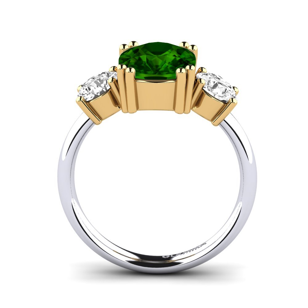18k Oro Amarillo/Blanco Anillo Domela