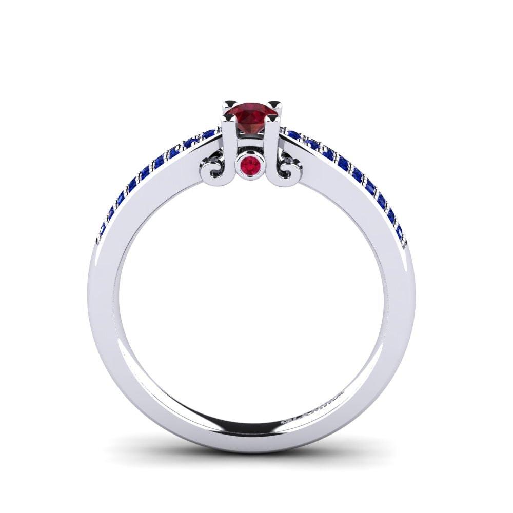 Ruby Engagement Ring Donielle 0.16 crt