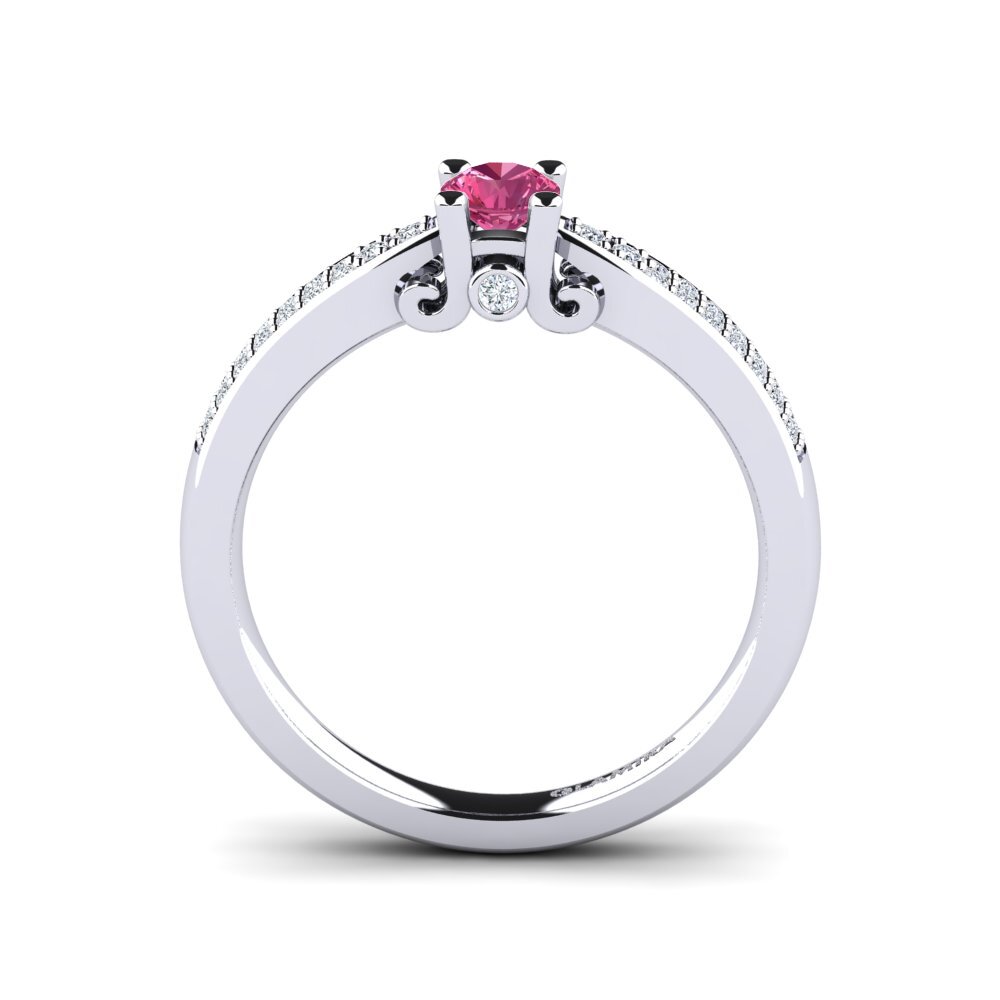 Pink Tourmaline Engagement Ring Donielle 0.25 crt