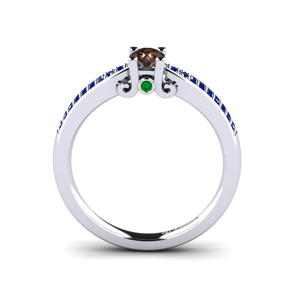 Smoky Quartz Engagement Ring Donielle 0.25 crt
