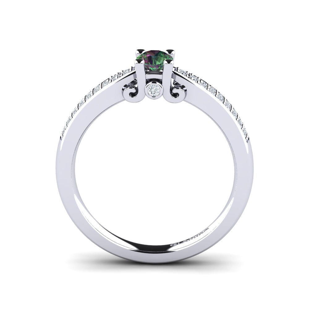 Mystic Topaz Engagement Ring Donielle 0.25 crt