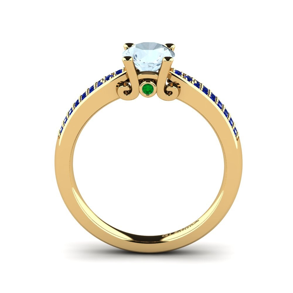 Aquamarine Engagement Ring Donielle 0.8 crt