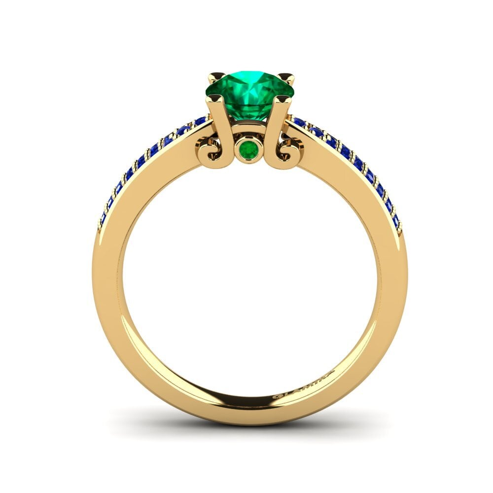 Emerald (Lab Created) Engagement Ring Donielle 0.8 crt
