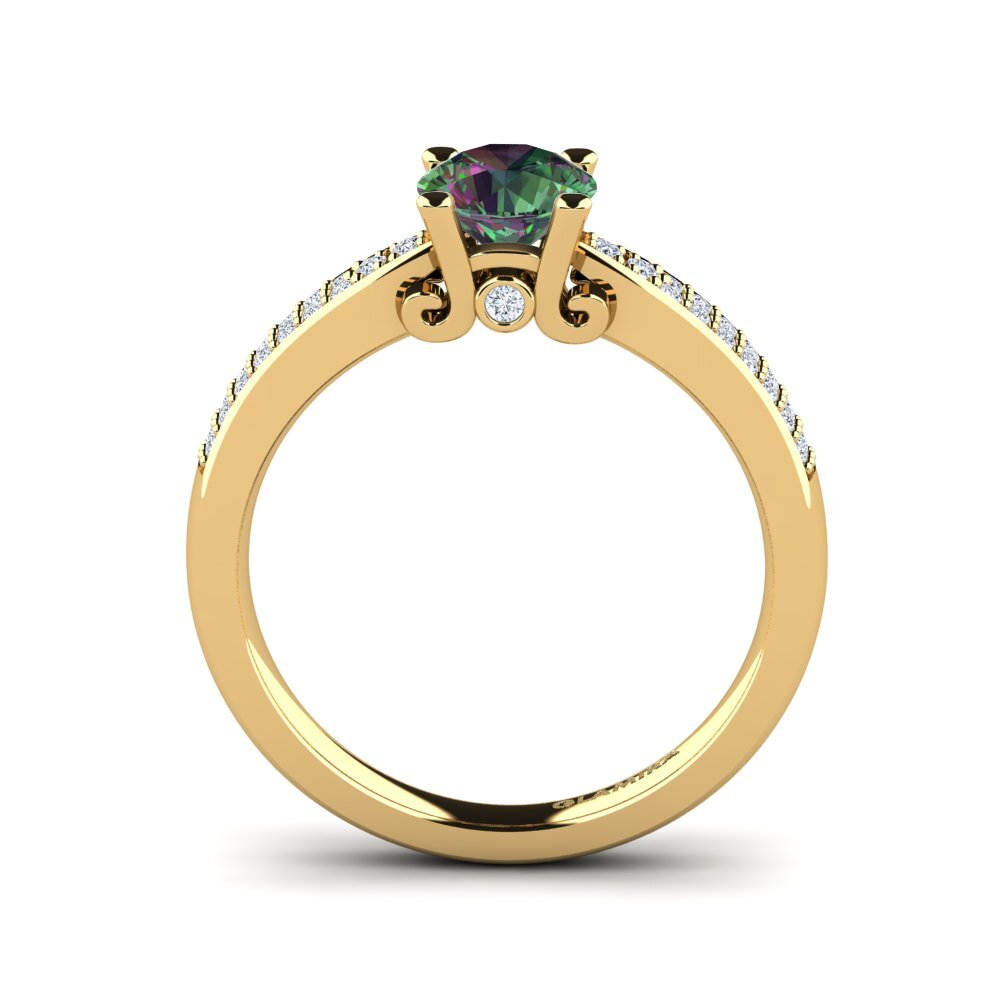 Mystic Topaz Engagement Ring Donielle 0.8 crt