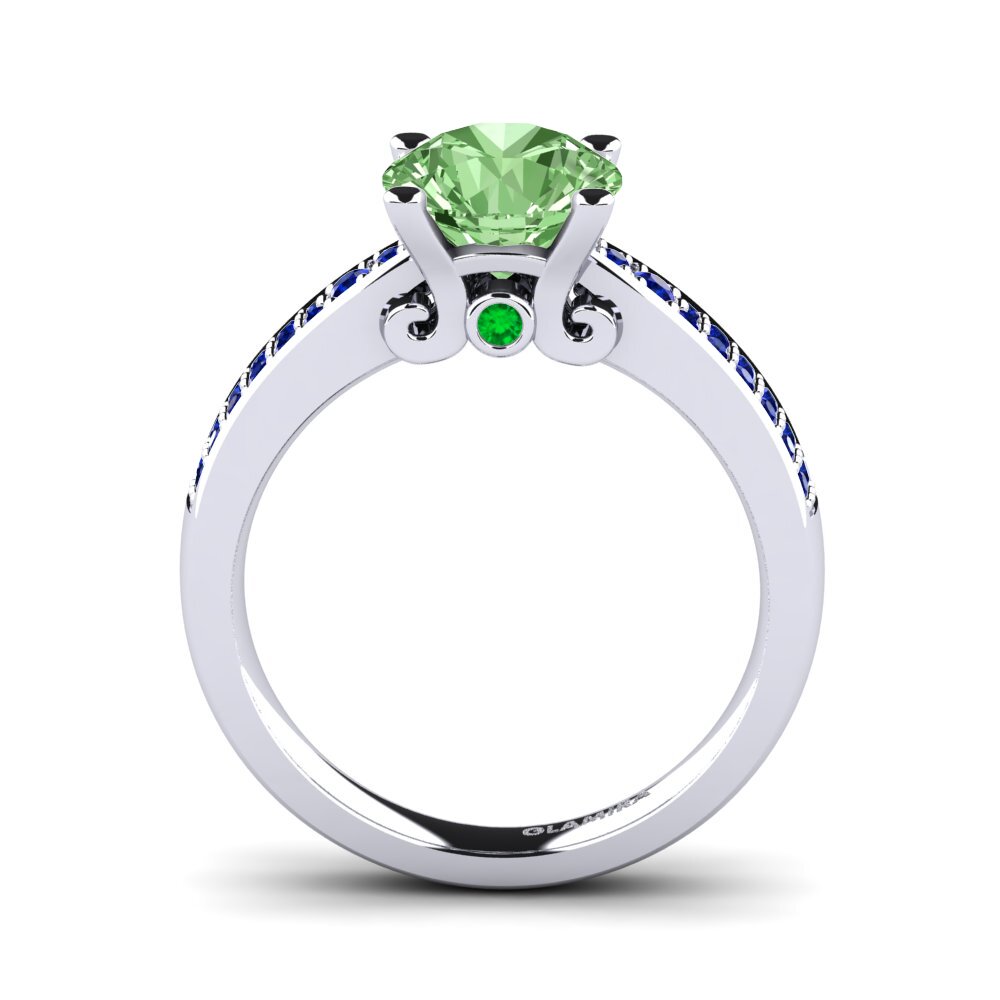 Green Diamond Engagement Ring Donielle 2.0 crt