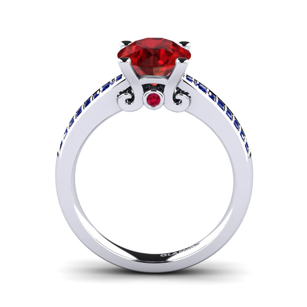Ruby (Lab Created) Engagement Ring Donielle 2.0 crt