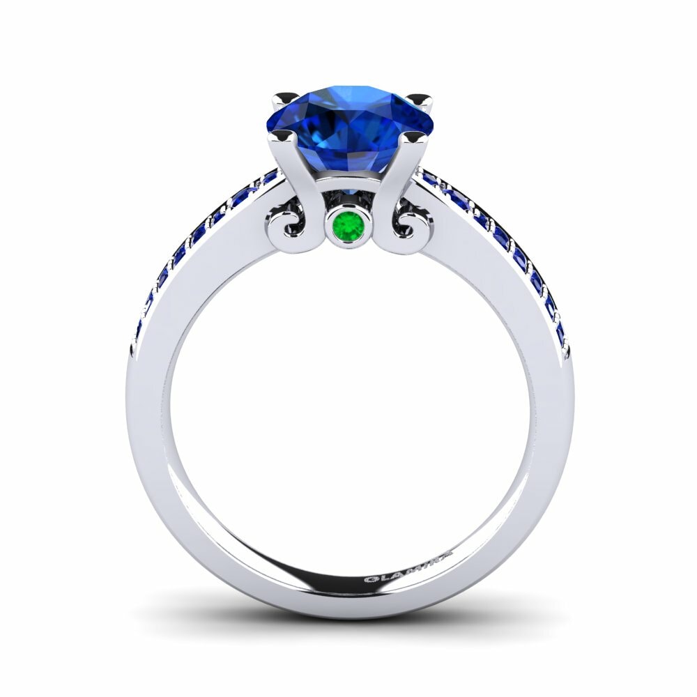 Sapphire (Lab Created) Engagement Ring Donielle 2.0 crt