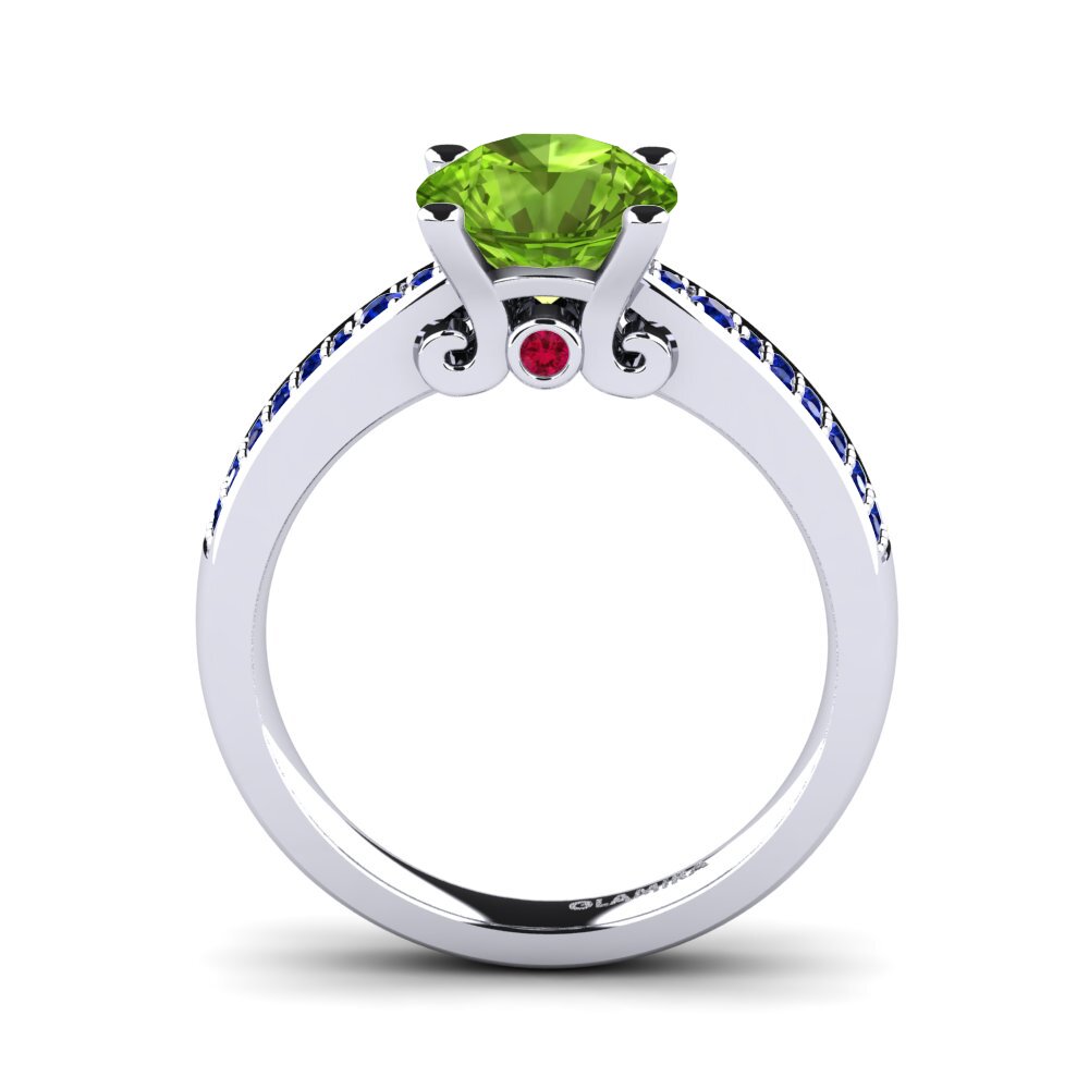 Peridot Engagement Ring Donielle 2.0 crt