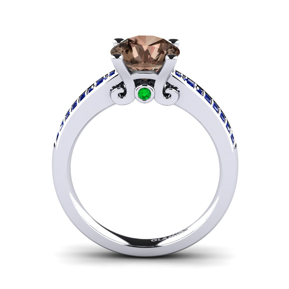 Smoky Quartz Engagement Ring Donielle 2.0 crt
