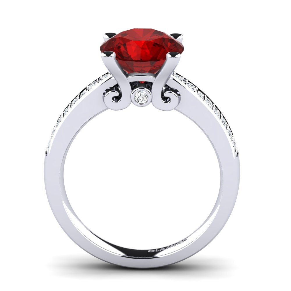 Ruby (Lab Created) Engagement Ring Donielle 3.0 crt