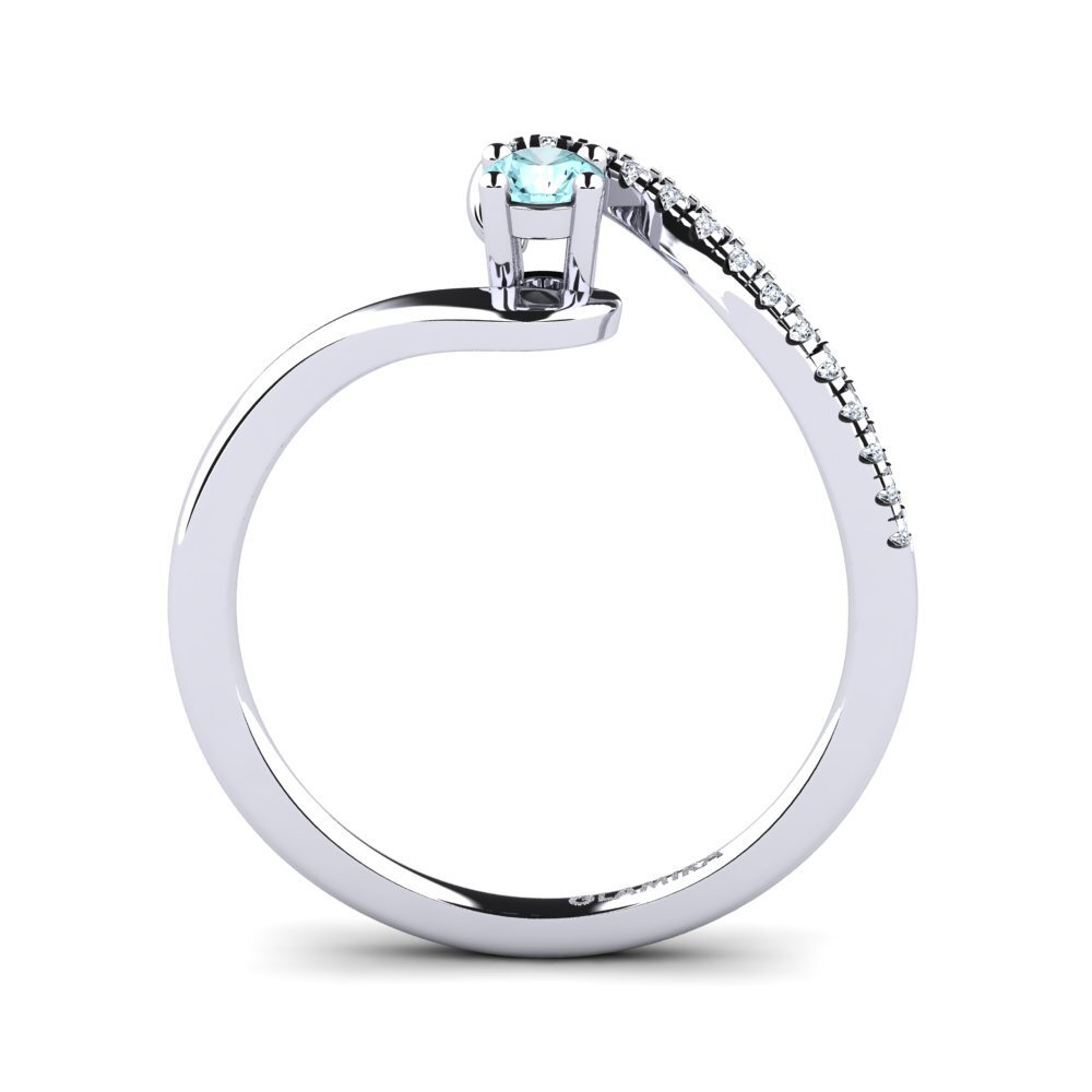 Aquamarine Engagement Ring Doreen
