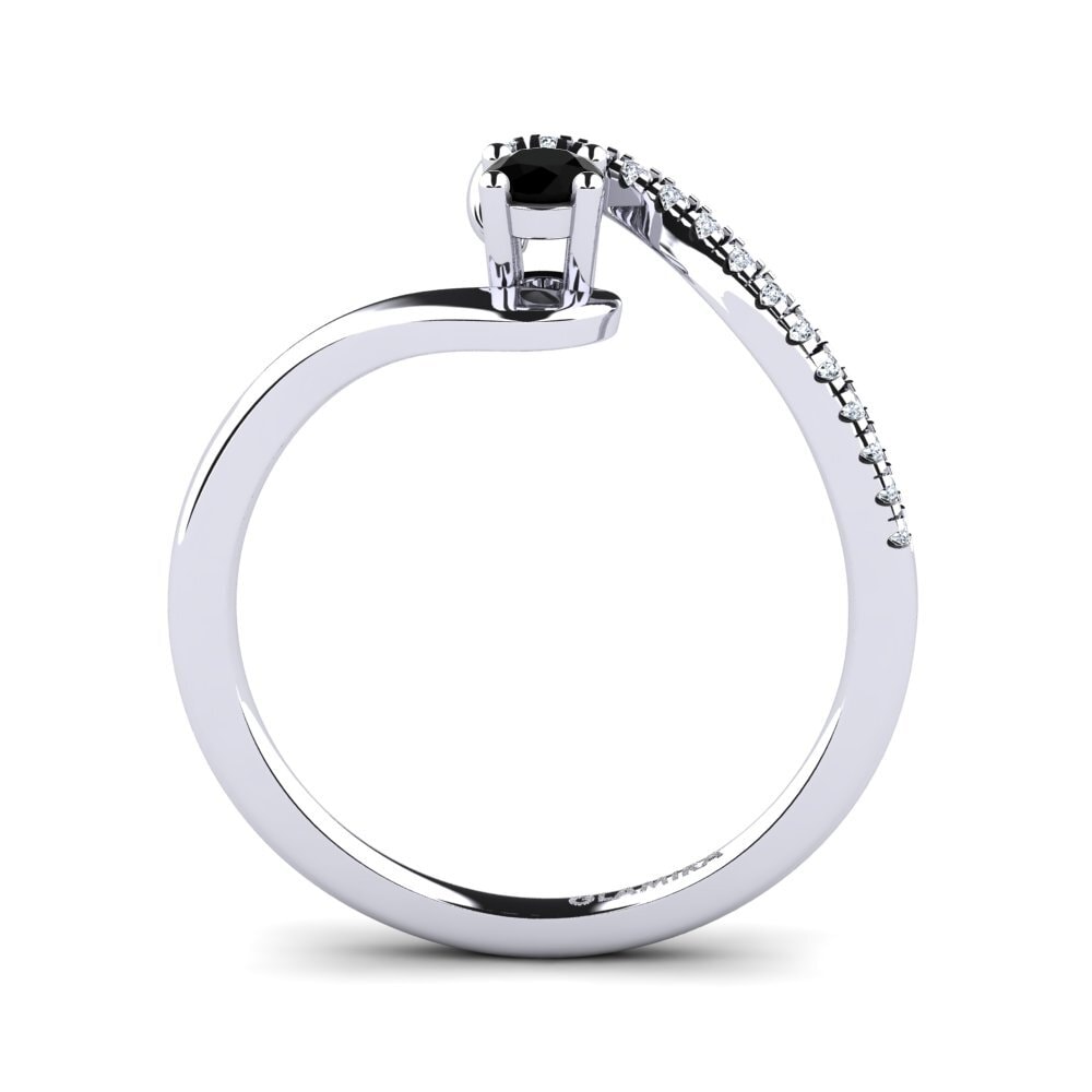 Black Diamond Engagement Ring Doreen
