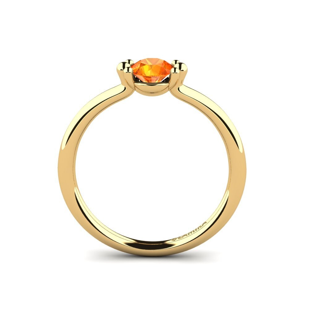 Orange Sapphire Women's Ring Dorotea 0.5 crt