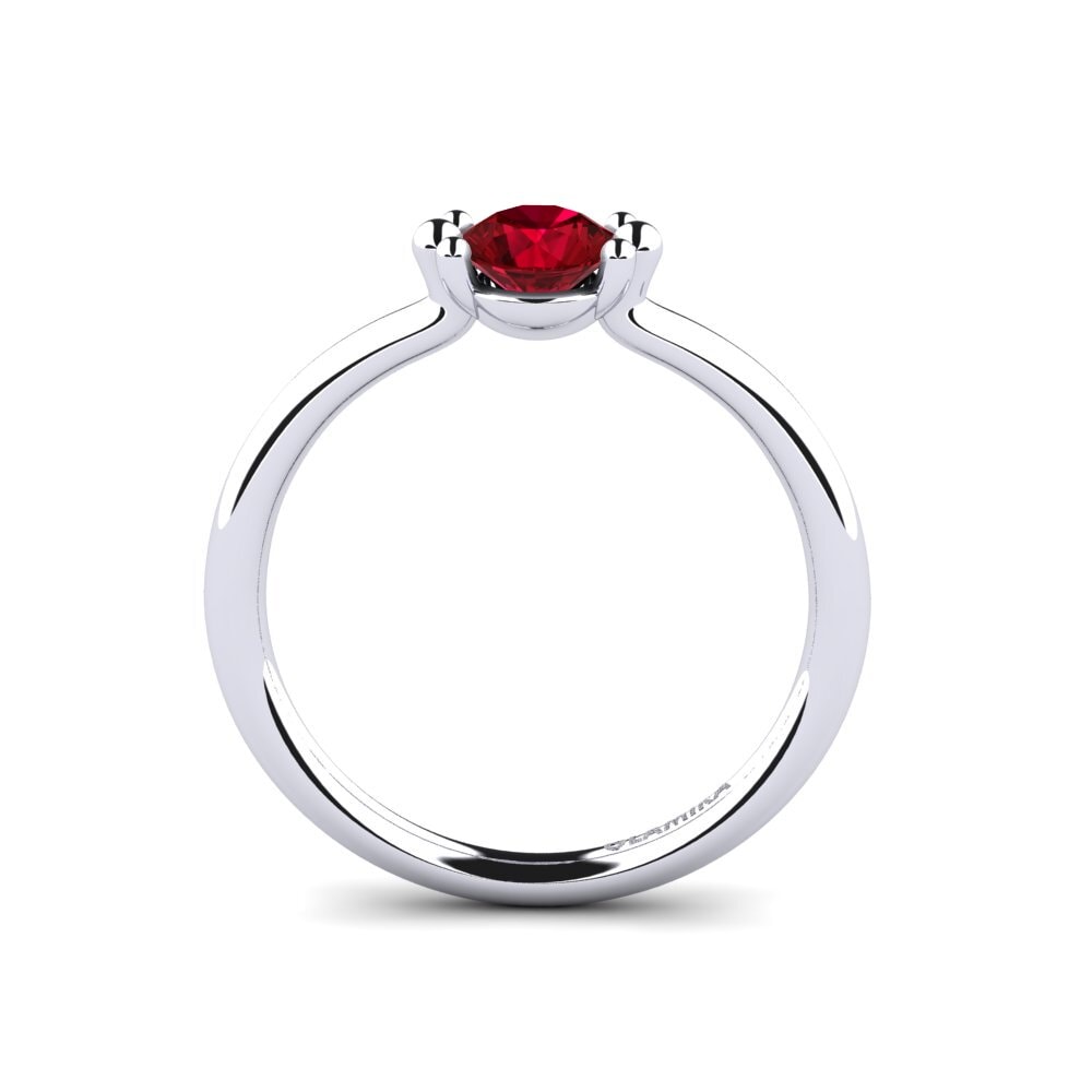 Zircone Rosso Anello da donna Dorotea 0.5 crt