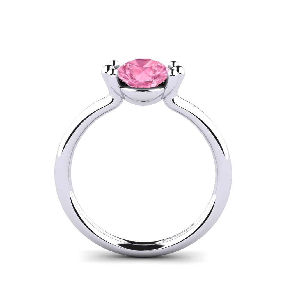 Zafiro Rosado Anillo de compromiso Dorotea 1.0 crt