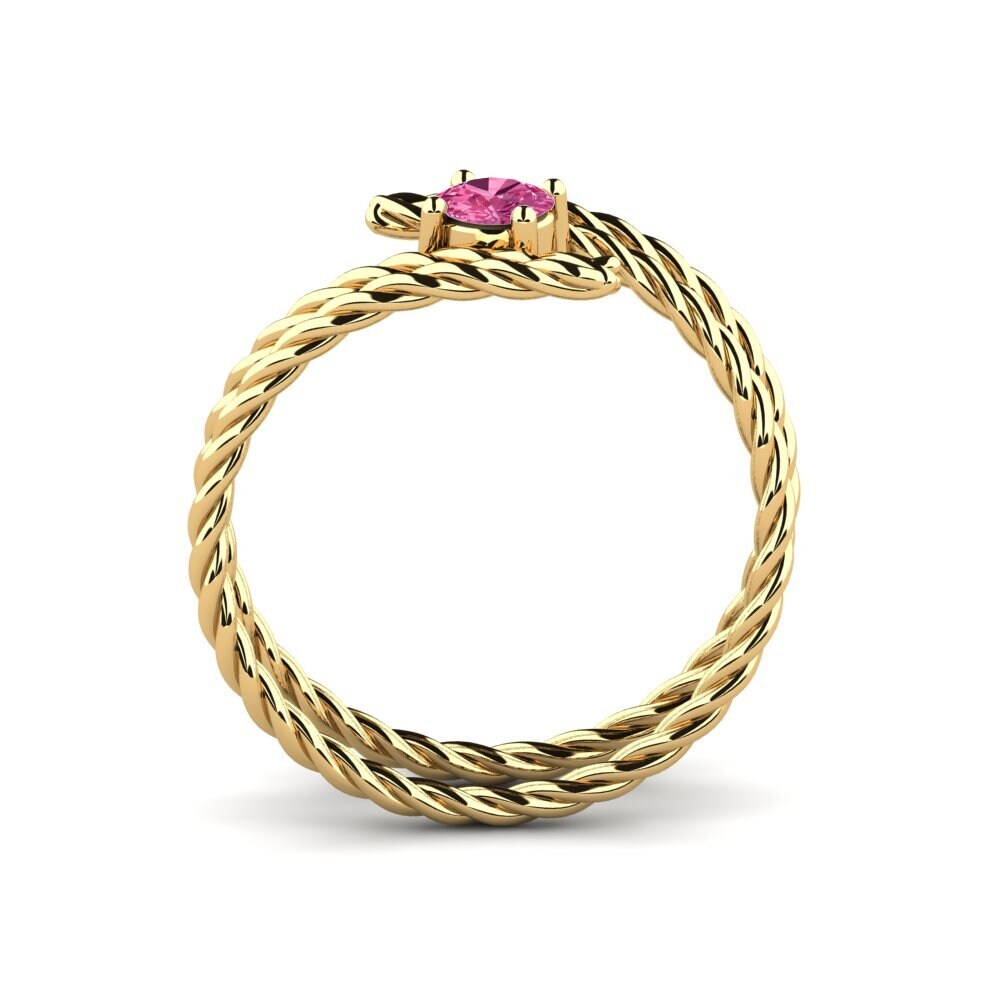 Rosa Turmalin Ring Dossil