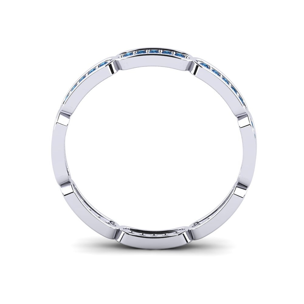 Zircone Blu Scuro Anello Dossleyn Women