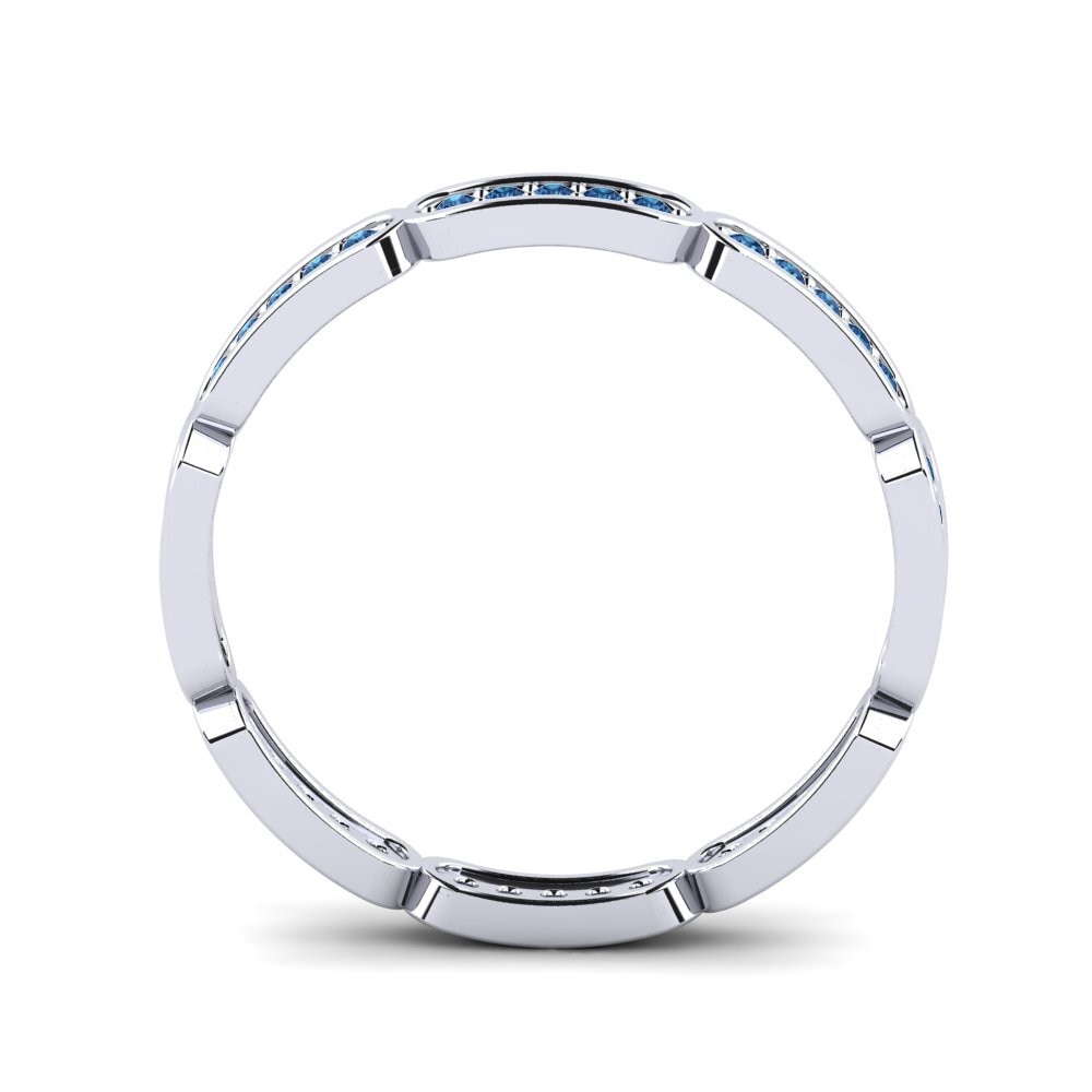 Zircone Blu Scuro Anello Dossly