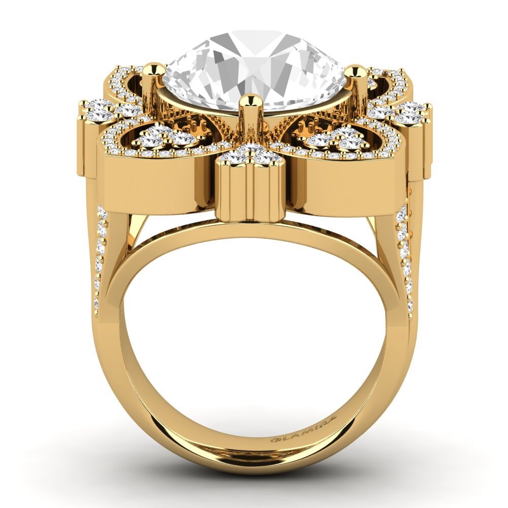 9ct Yellow Gold Ring Dottie