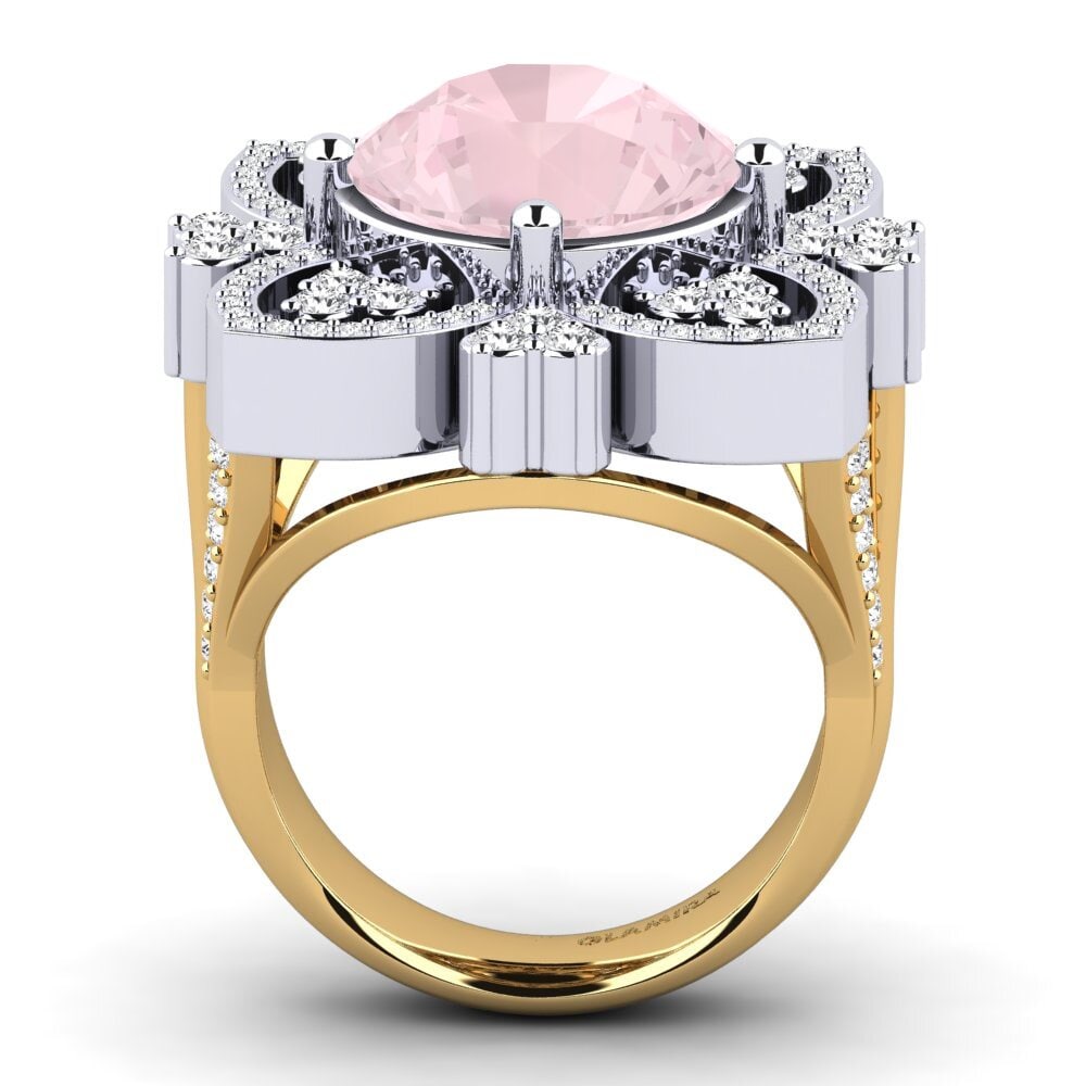 18ct Yellow / White Gold Ring Dottie