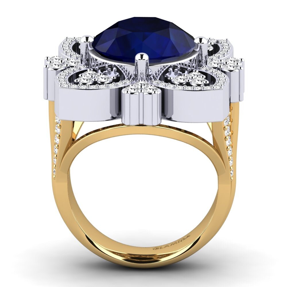 14ct Yellow / White Gold Ring Dottie