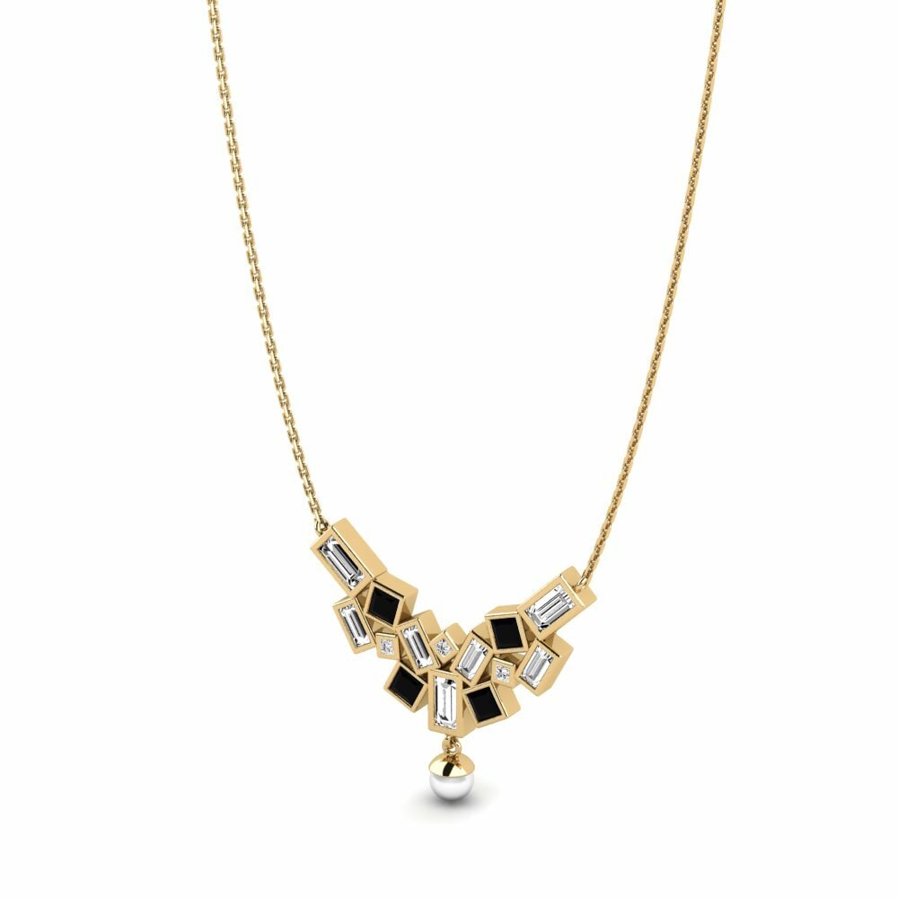 Onyx Noir Collier pour femme Dowa