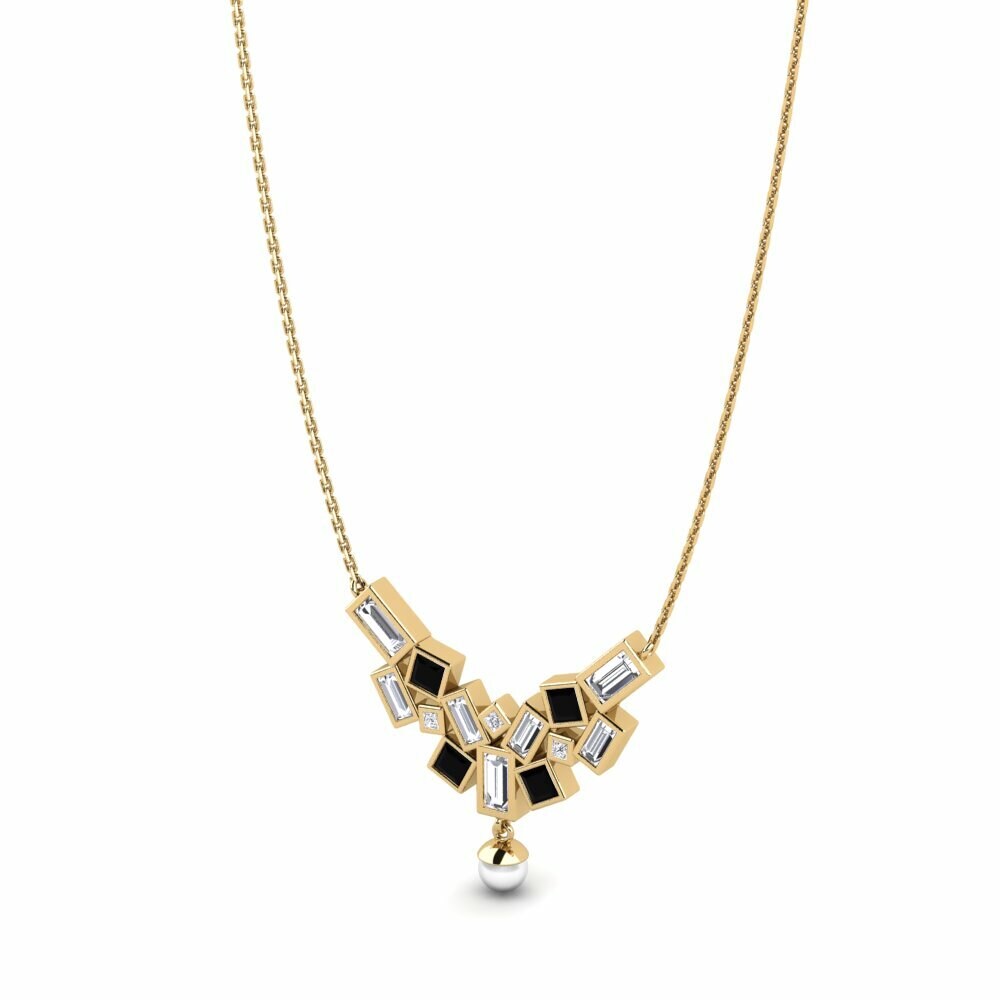 Diamant Noir Collier pour femme Dowa