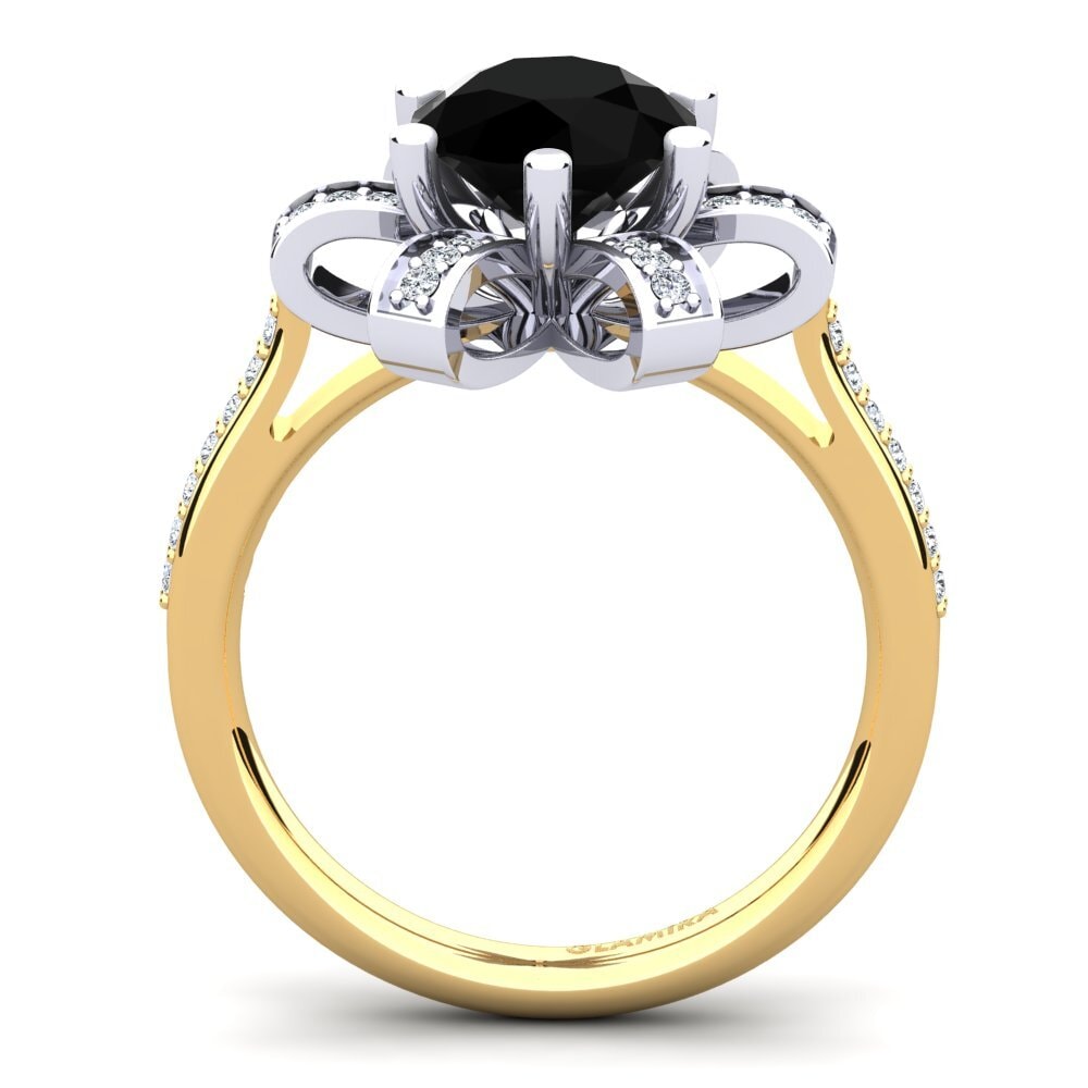 Black Diamond Engagement Ring Drancy