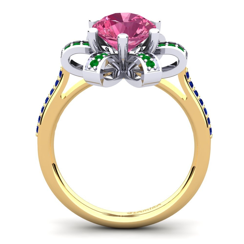 Pink Tourmaline Engagement Ring Drancy