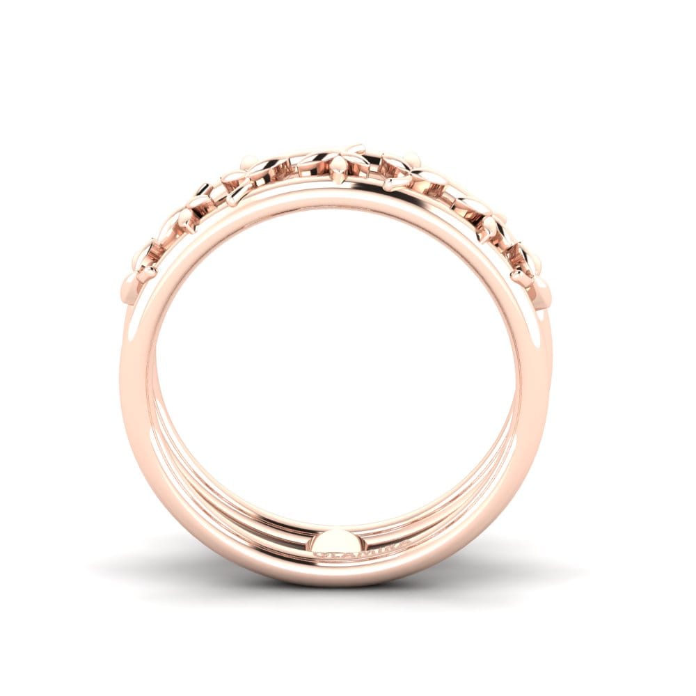 14k Oro Rosa Anillo Drazia