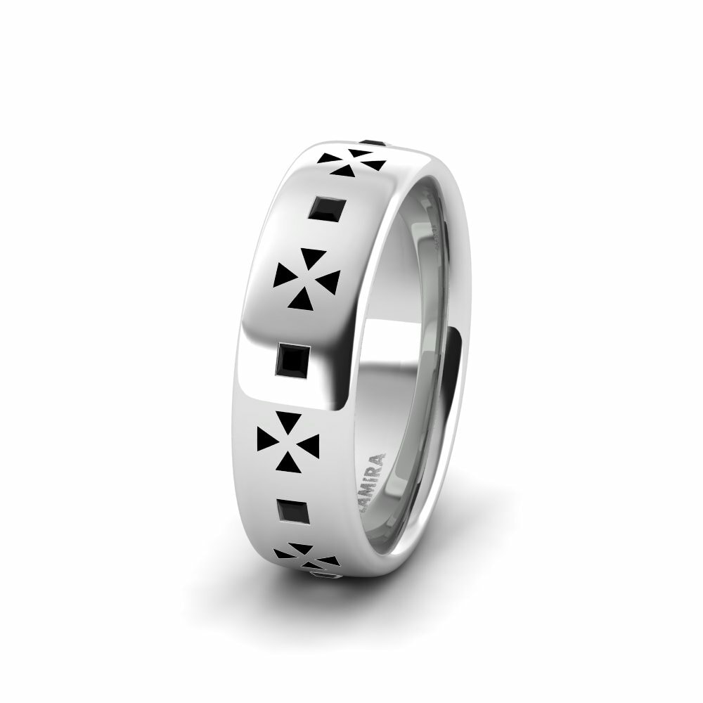 Saphir noir Alliance pour femme Dreamy Happiness 6.0 mm