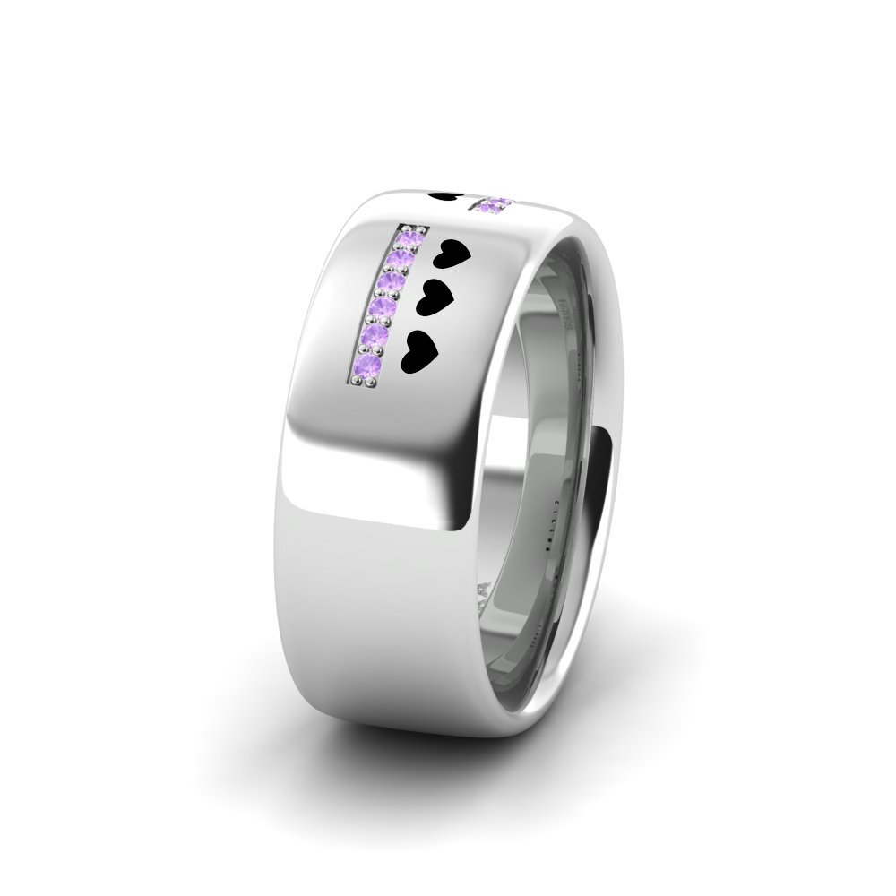 Amethyst Women's Wedding Ring Dreamy Sweat 8.0 mm