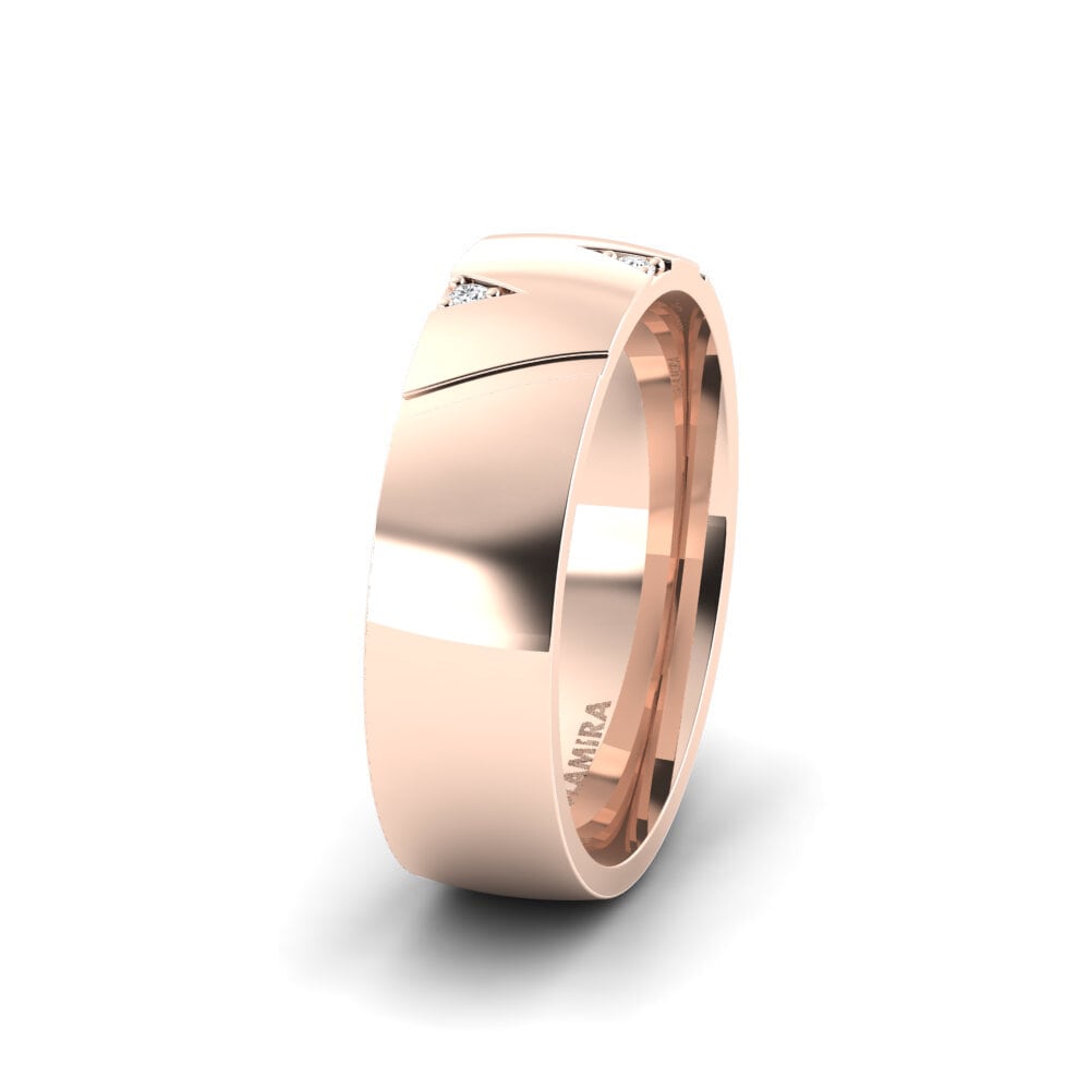 White sapphire Women's Wedding Ring Dreamy Way 6 mm